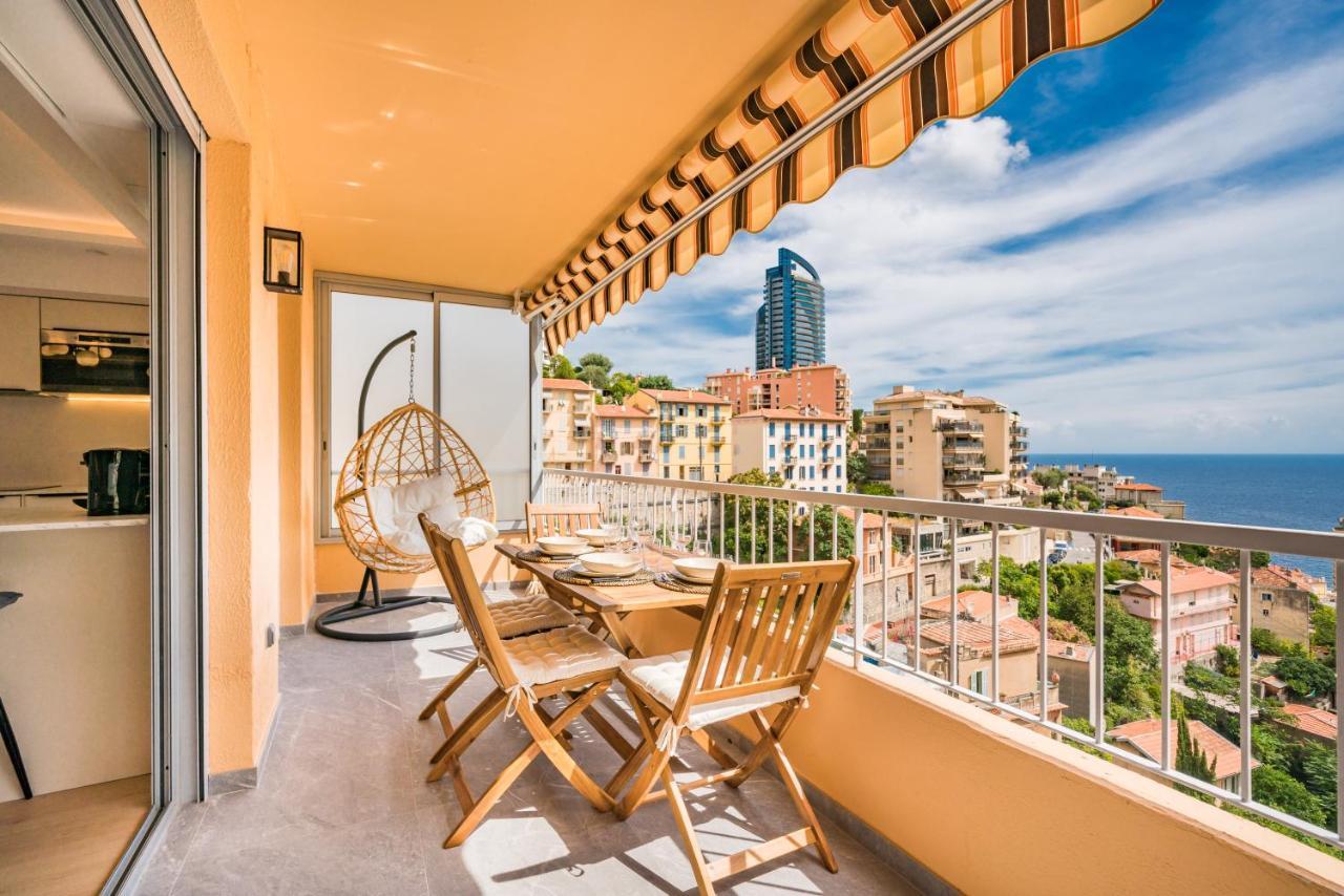 Baie de Monaco, Vue Mer, Terrasse, Parking Gratuit Beausoleil Extérieur photo