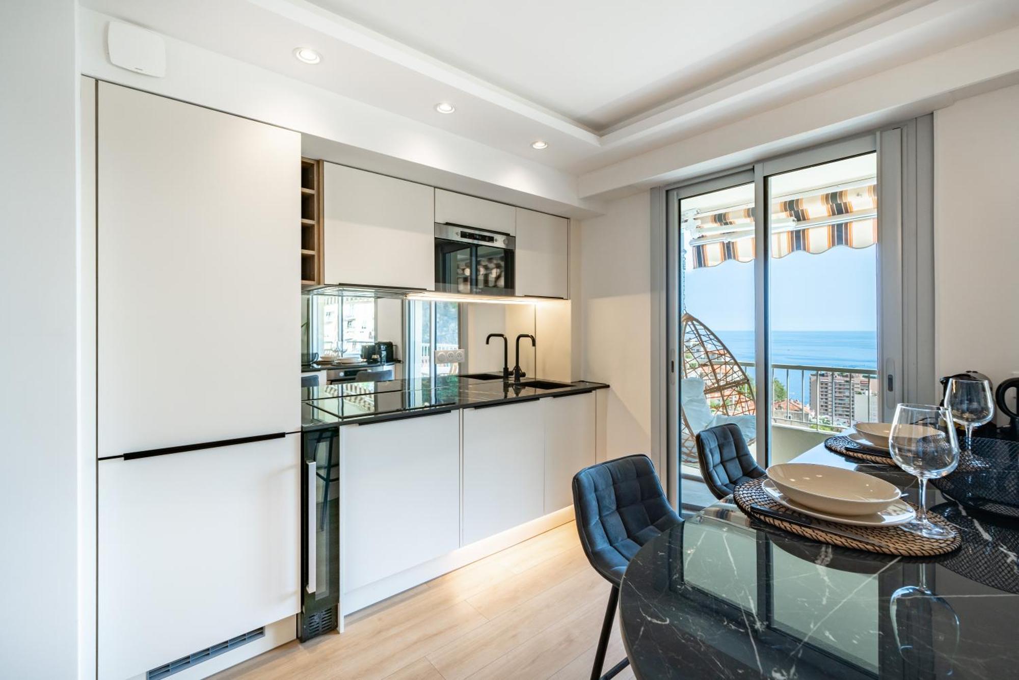 Baie de Monaco, Vue Mer, Terrasse, Parking Gratuit Beausoleil Extérieur photo